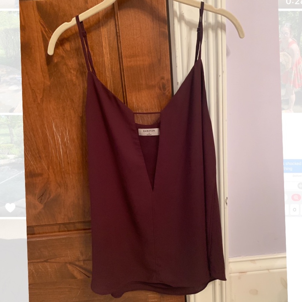 plum purple aritzia top